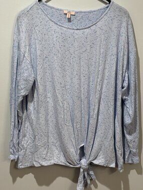 USED - Como Vintage Women's Blue Sweater Top - Size 2x